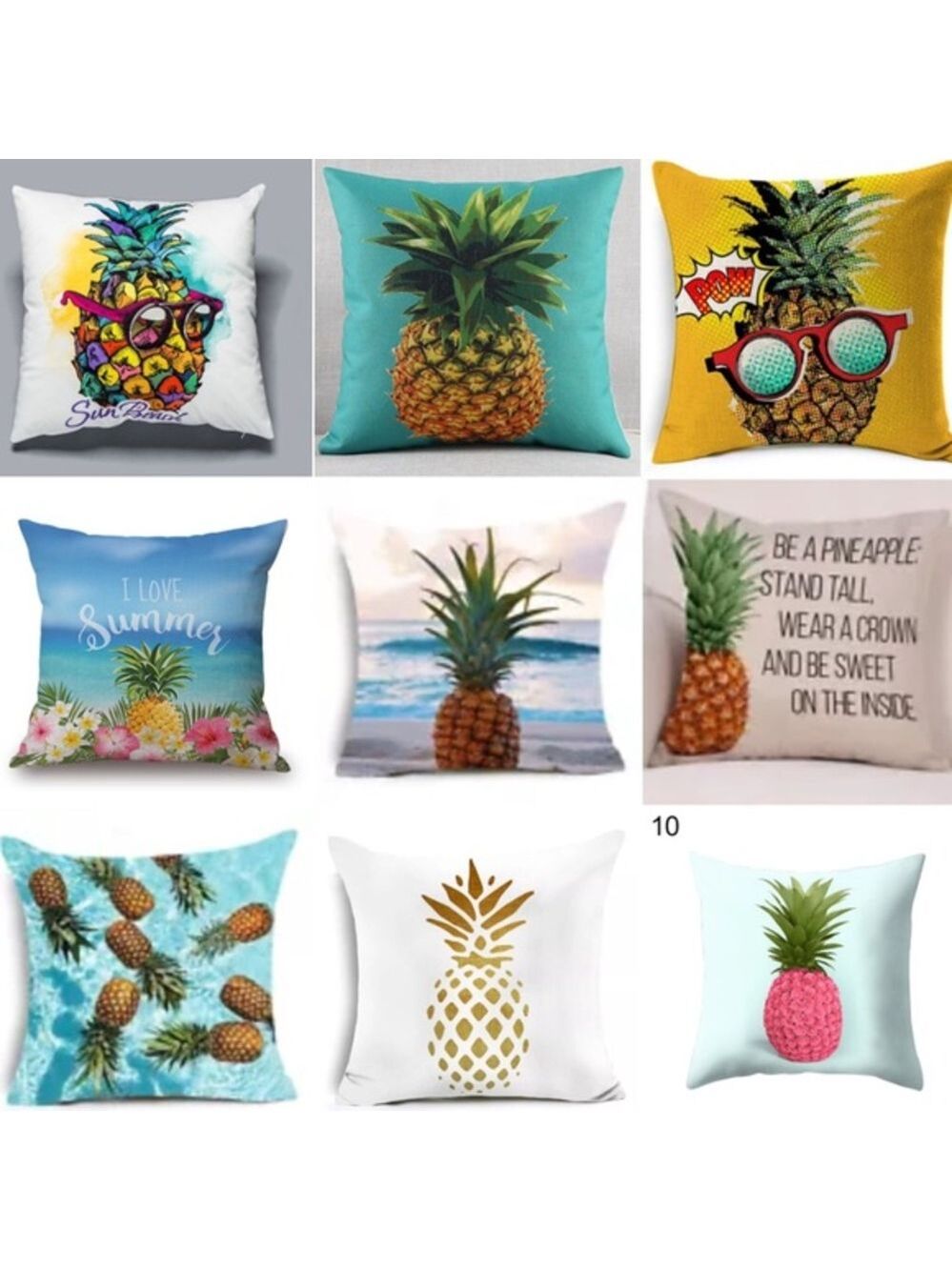 NWT Very Cute Pineapple 🍍 Design‎ Pillow Case Cover